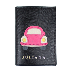 Porta Identidade Little Car em Couro Personalizado