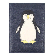 Porta Identidade Pinguim em Couro Personalizado