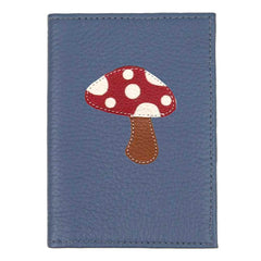 Porta Identidade Cogumelo em Couro Personalizado