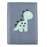 Porta Identidade Little Dino em Couro Personalizado