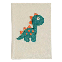 Porta Identidade Little Dino em Couro Personalizado