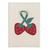 Porta Identidade Morango Off White Liso Pronta Entrega