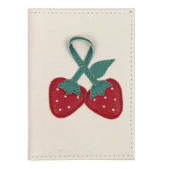 Porta Identidade Morango Off White Liso Pronta Entrega
