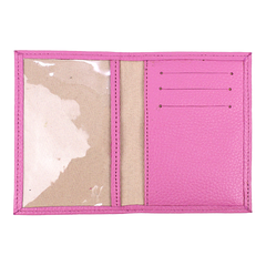 Porta Identidade Leoa em Couro Personalizado