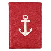 Porta Identidade Marinheiro Vermelho Liso com Off White Liso Pronta Entrega