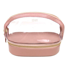 Necessaire Charlotte Crystal em Couro e Vinil Personalizado