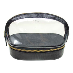 Necessaire Charlotte Crystal em Couro e Vinil Personalizado