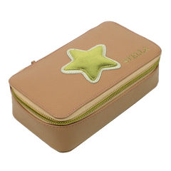 Porta Joias Lourdes Estrela em Couro Personalizado