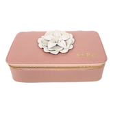 Porta Joias Lourdes Camélia em Couro Personalizado