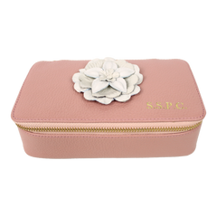 Porta Joias Lourdes Camélia em Couro Personalizado