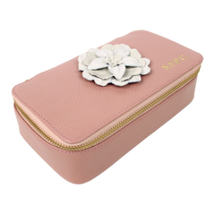 Porta Joias Lourdes Camélia em Couro Personalizado