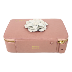 Porta Joias Lourdes Camélia em Couro Personalizado