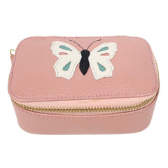 Porta Joias Mini Helena Borboleta em Couro Personalizado