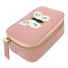 Porta Joias Mini Helena Borboleta em Couro Personalizado