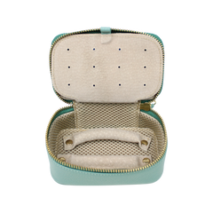 Porta Joias Mini Helena Menta Liso Pronta Entrega