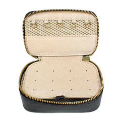 Porta Joias Mini Helena Preto Liso Pronta Entrega