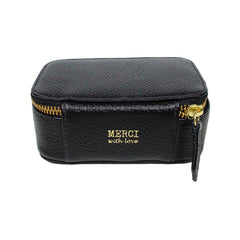 Porta Joias Mini Helena Preto Liso Pronta Entrega