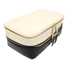 Porta Joias Olga Preto Paris com Off White Lesard Pronta Entrega