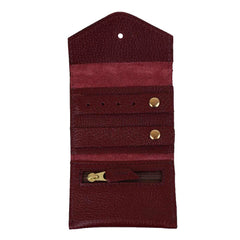 Porta Joias Pri Burgundy Liso Pronta Entrega