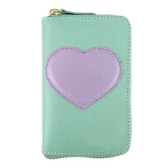 Porta Joias Zíper Coração em Couro Personalizada