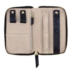 Porta Joias Zíper Preto Paris Pronta Entrega