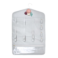 Porta Laço Cabide Le Jardin em Couro Personalizado