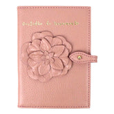 Porta Mini Certidão De Nascimento Camélia Algodão Doce Liso Pronta Entrega