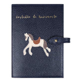 Porta Mini Certidão de Nascimento Cavalo Joca em Couro Personalizado