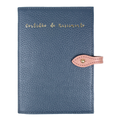 Porta Mini Certidão de Nascimento em Couro Personalizado