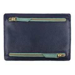 Porta Notas Marinho Liso com Jade Pronta Entrega