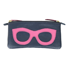 Porta Óculos Duplo Oceano com Rosa Orquídea Pronta Entrega