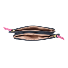 Porta Óculos Duplo Oceano com Rosa Orquídea Pronta Entrega