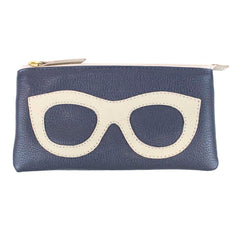 Porta Óculos Lunettes Oceano com Off White Liso Pronta Entrega