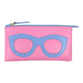 Porta Óculos Lunettes Rosa Orquídea com Sky Pronta Entrega