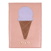 Porta Passaporte Gelato em Couro Personalizado