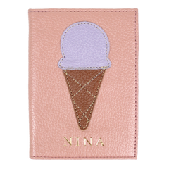 Porta Passaporte Gelato em Couro Personalizado