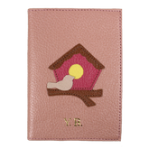 Porta Passaporte Little Bird em Couro Personalizado