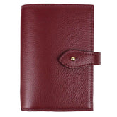 Porta Passaporte Boston 4 Burgundy Liso Pronta Entrega