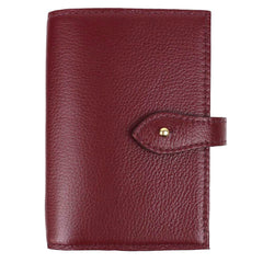 Porta Passaporte Boston 4 Burgundy Liso Pronta Entrega