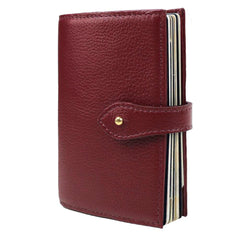 Porta Passaporte Boston 4 Burgundy Liso Pronta Entrega