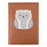 Porta Identidade Coruja em Couro Personalizado