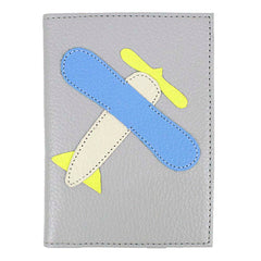Porta Passaporte Little Plane em Couro Personalizado