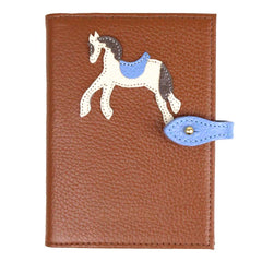 Porta Passaporte Duplo Cavalo Joca em Couro Personalizado