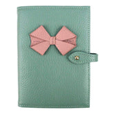 Porta Passaporte Duplo Laço em Couro Personalizado