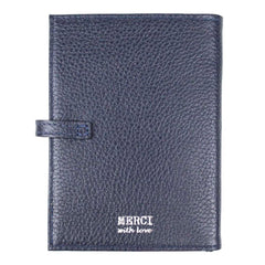 Porta Passaporte Duplo Masculino Marinho Liso Pronta Entrega