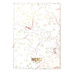 Porta Passaporte Estampa Birds Collab Mariana Jabur Pronta Entrega