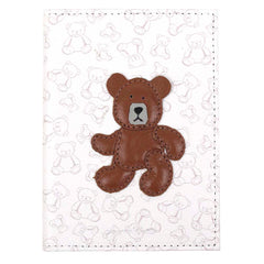 Porta Passaporte Urso Teddy Estampa Ursos em Couro Personalizado