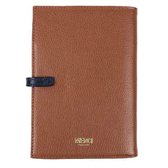 Porta Passaporte Família 4 Caramelo Liso com Marinho Liso Pronta Entrega