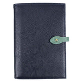 Porta Passaporte Família 4 Marinho Liso com Jade Pronta Entrega