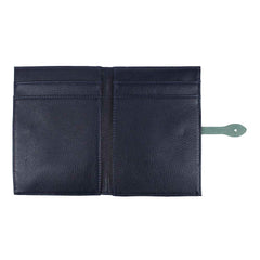 Porta Passaporte Família 4 Marinho Liso com Jade Pronta Entrega